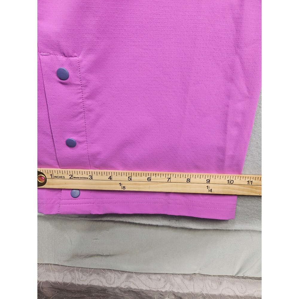 Puma ESS Ripstop Straight Pants Wild Berry Pink Snap Button Hem Womens Small NEW - Picture 5 of 13